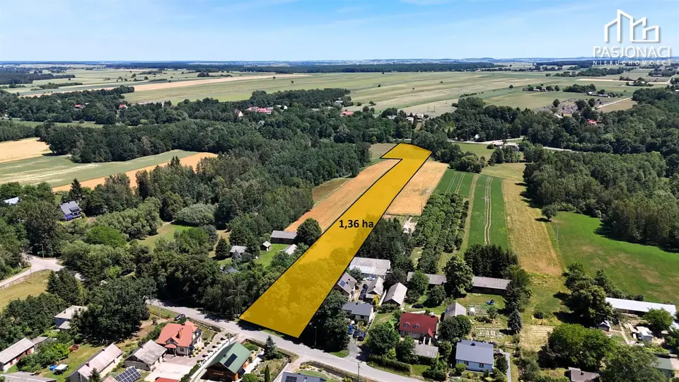 Działka budowlana i rolna 1,36 ha, Borkowizna