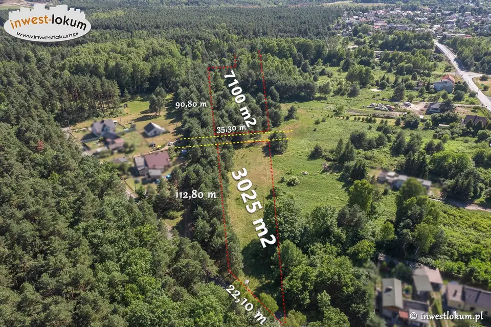 Działka budowlana 3 025 m², Bolesław
