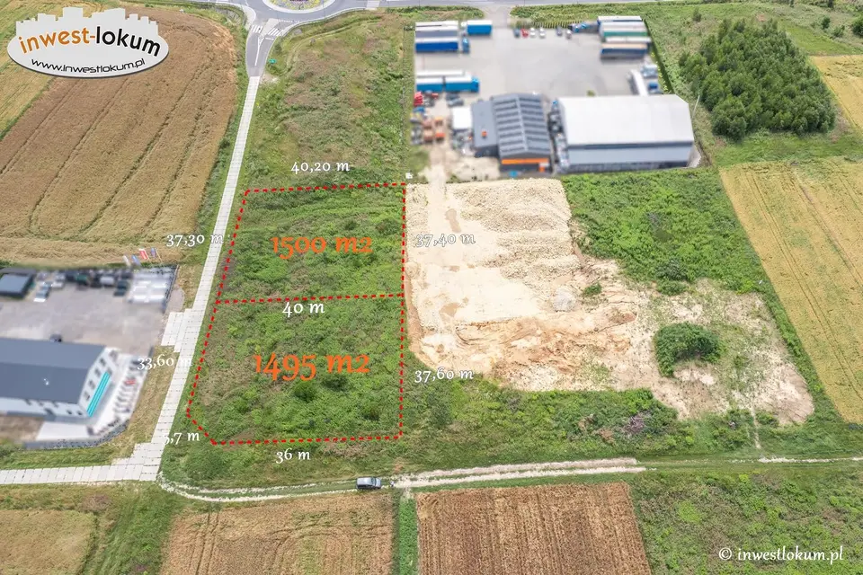 Działka budowlana 1 500 m², Wolbrom