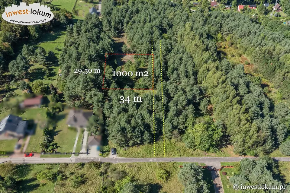 Działka budowlana 1 000 m², Klucze