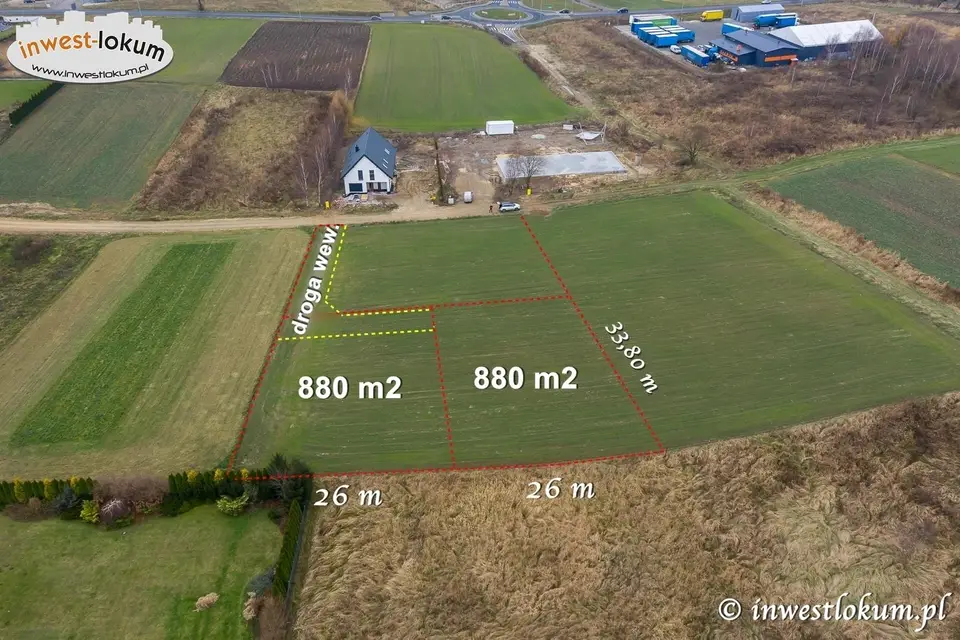 Działka budowlana 880 m², Wolbrom