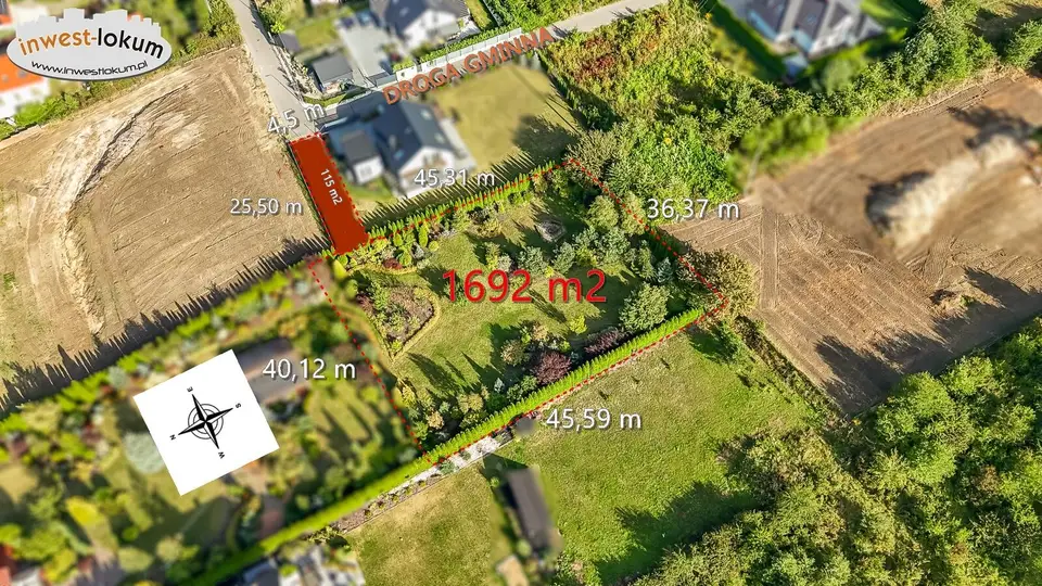 Działka budowlana 1 807 m², Olkusz