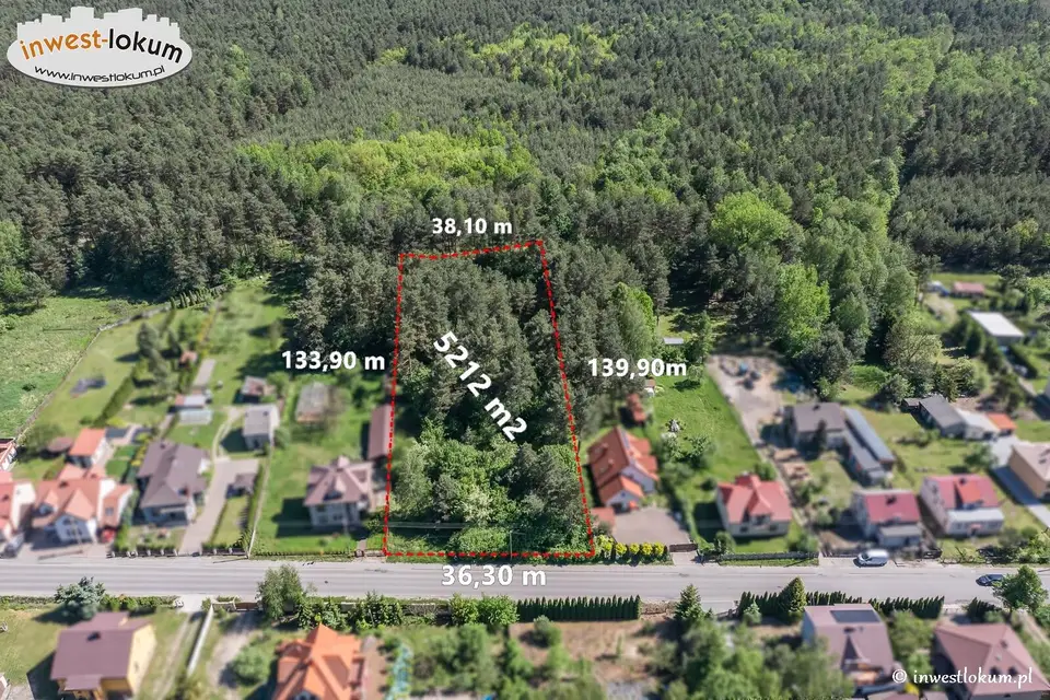 Działka budowlana 5 212 m², Klucze