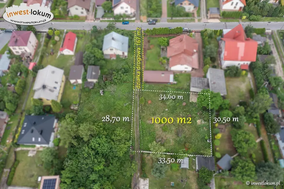 Działka budowlana 1 167 m², Olkusz