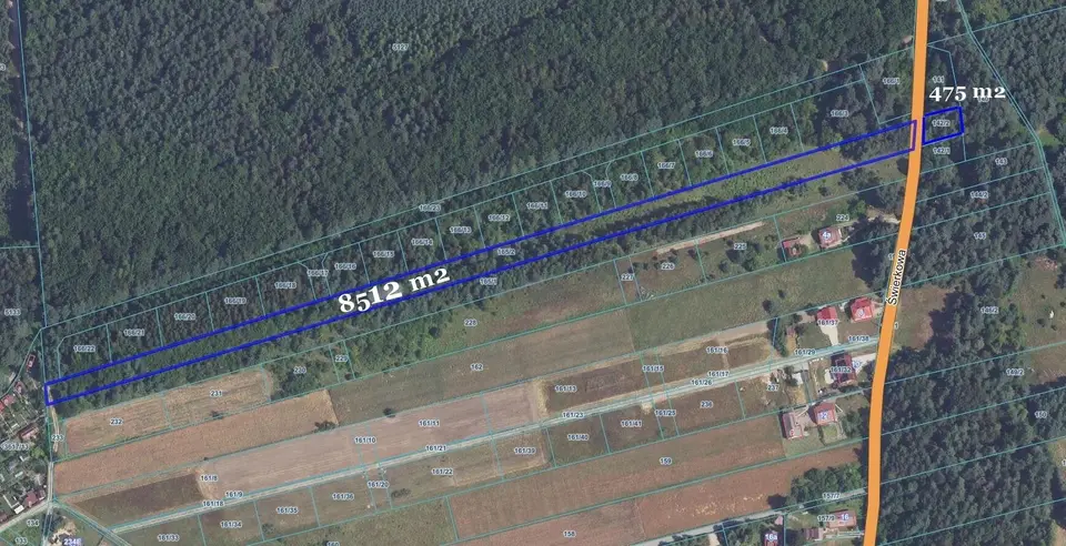 Działka budowlana 8 987 m², Sieniczno