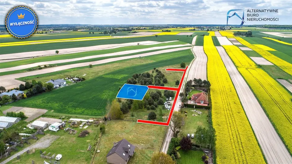 Działka budowlana 869 m², Krężnica Jara
