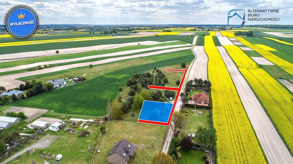 Działka budowlana 800 m², Krężnica Jara