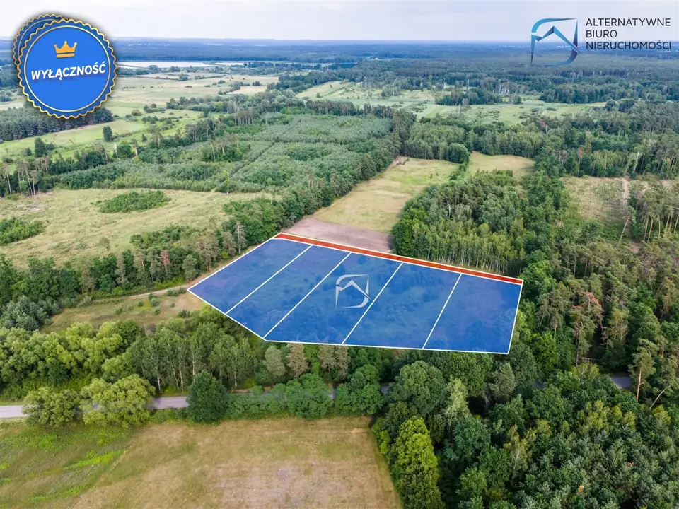 Działka rolna 3 219 m², Niedźwiada Duża