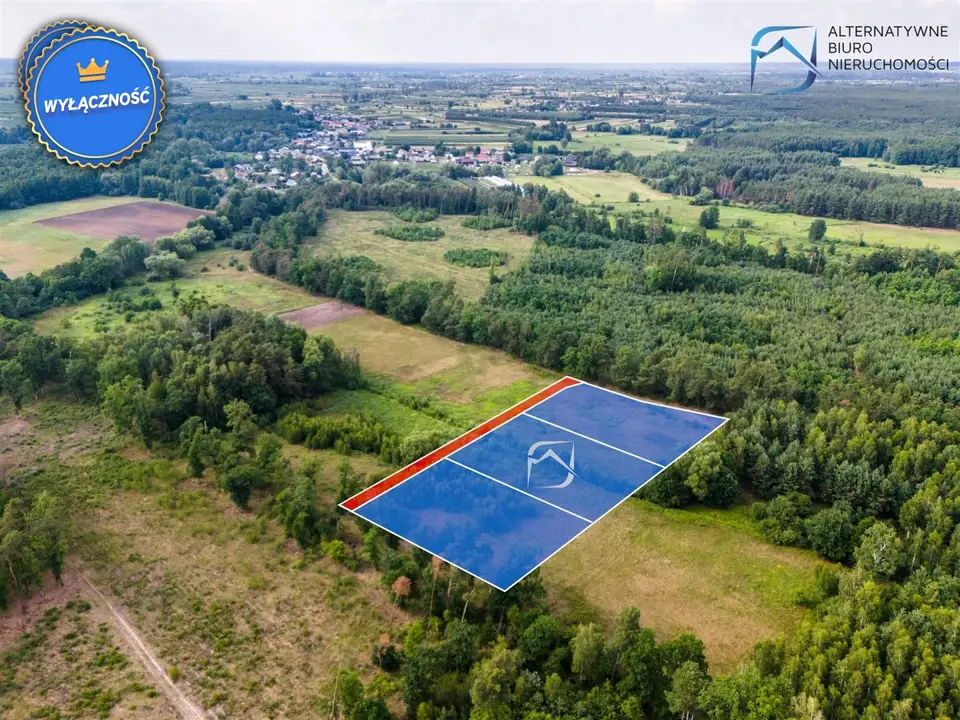 Działka rolna i leśna 3 112 m², Niedźwiada Duża