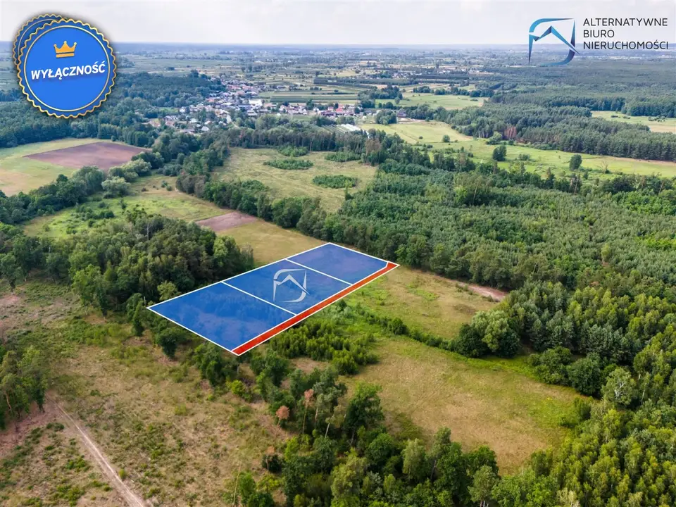 Działka rolna i leśna 3 457 m², Niedźwiada Duża
