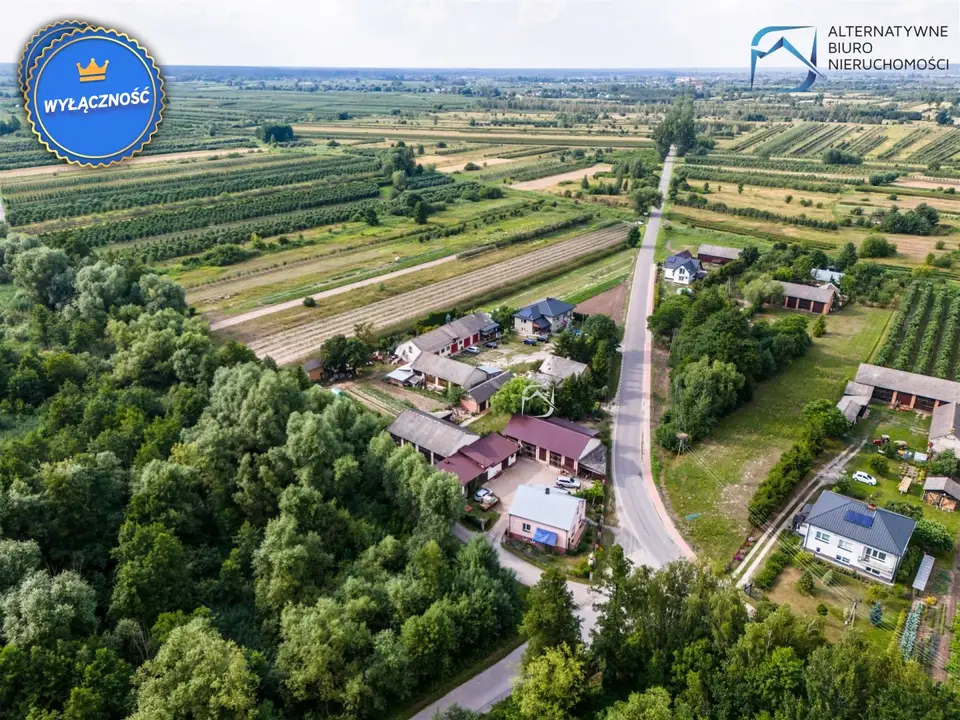 Działka budowlana 1 376 m², Niedźwiada Duża