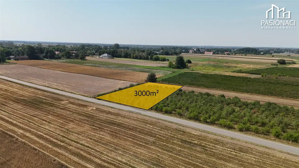 Działka budowlana 3 000 m², Siedliska