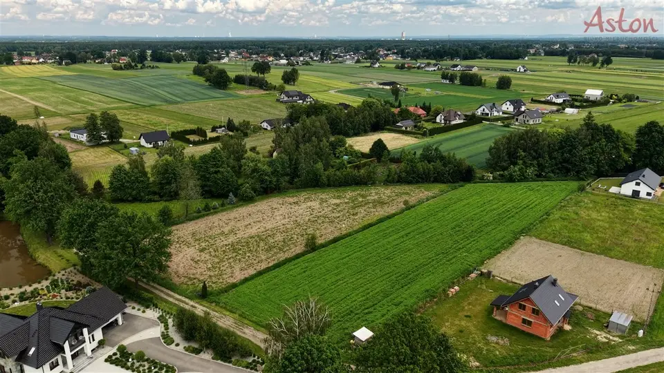 Działka budowlana 1 398 m², Miedźna