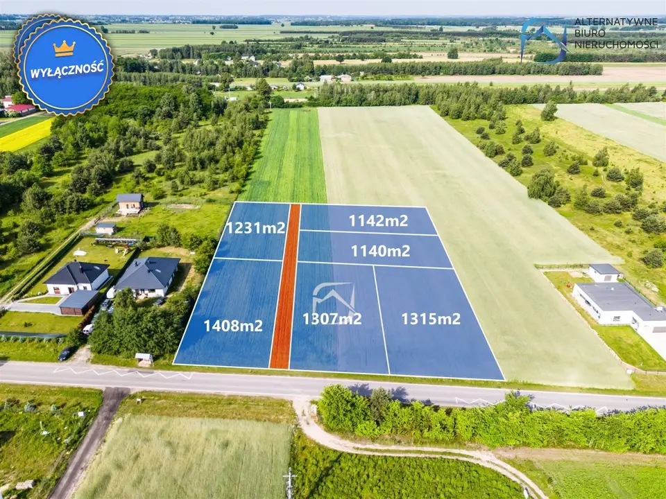 Działka budowlana 1 142 m², Osówka