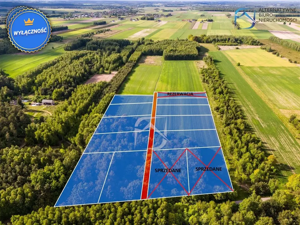 Działka budowlana 2 315 m², Tarło