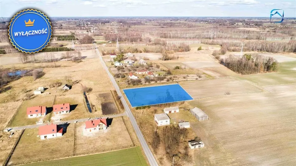 Działka budowlana 3 750 m², Malinówka