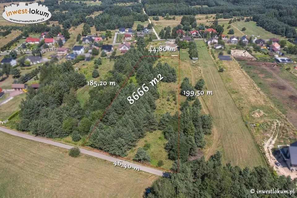 Działka budowlana i rolna 8 666 m², Chechło
