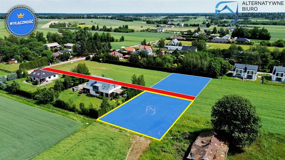 Działka budowlana 1 118 m², Jakubowice Konińskie-Kolonia