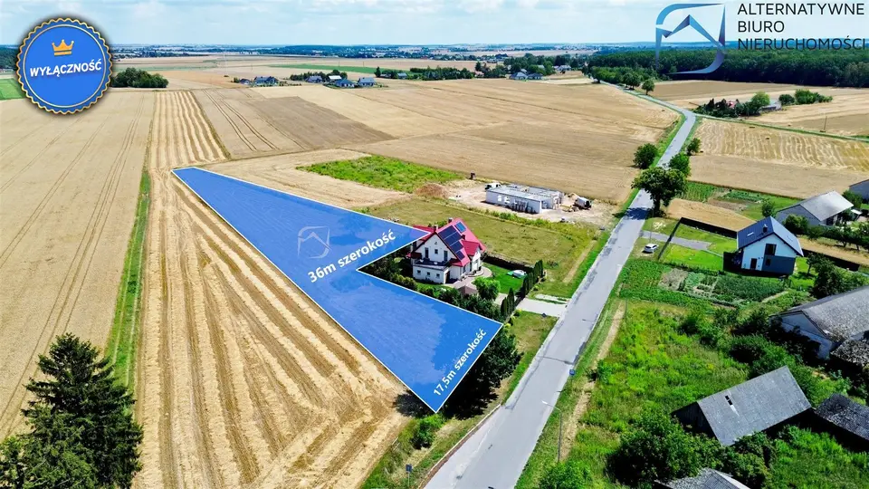 Działka budowlana 3 182 m², Majdan Mętowski