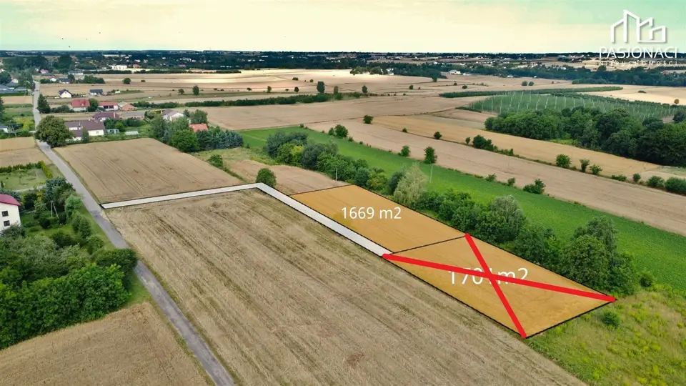 Działka budowlana, siedliskowa i inwestycyjna 1 669 m², Natalin