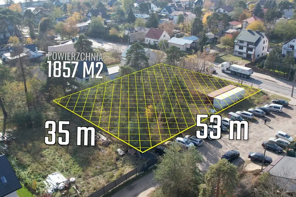 Działka budowlana 1 857 m², Otwock