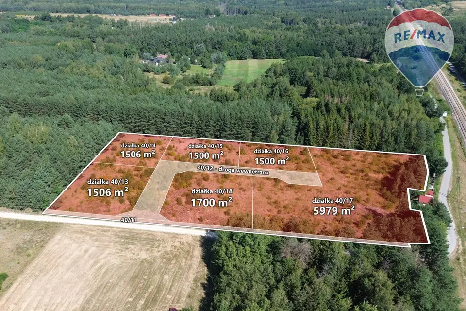 Działka budowlana 1 500 m², Marków-Świnice