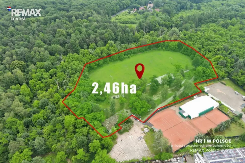 Działka inwestycyjna 2,42 ha, Chrzanów