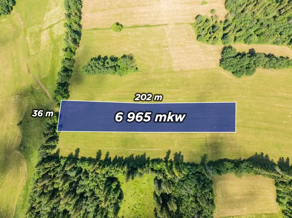 Działka rolna 6 965 m², Bustryk