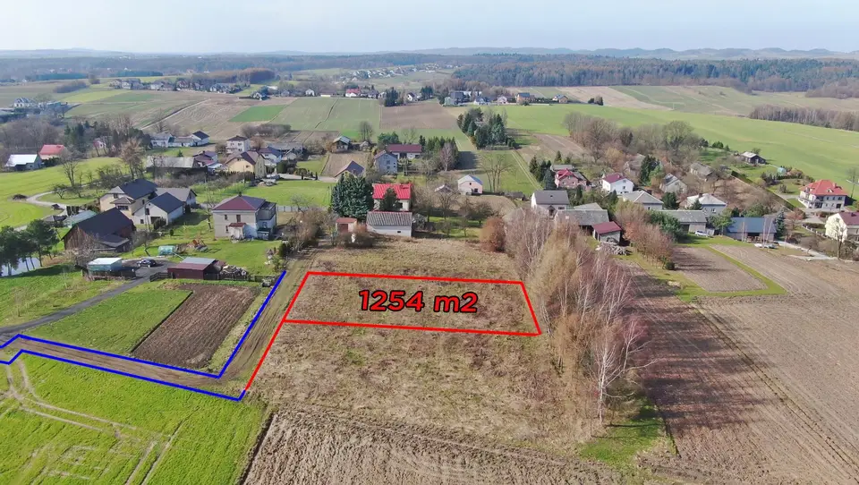 Działka budowlana 1 253 m², Łobzów