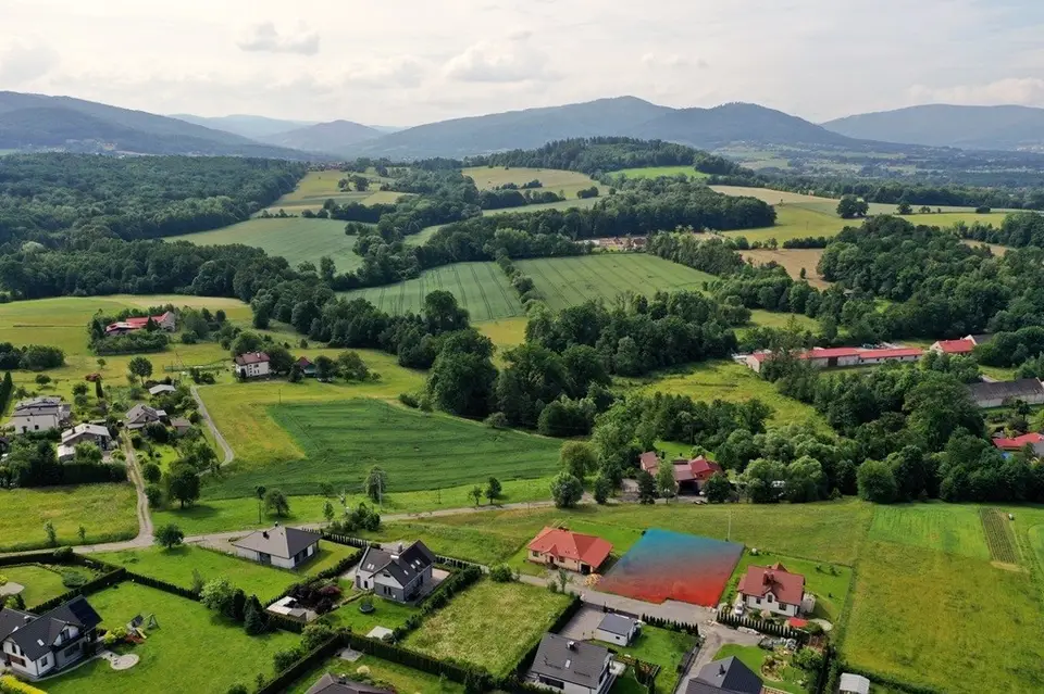 Działka budowlana 974 m², Pogórze
