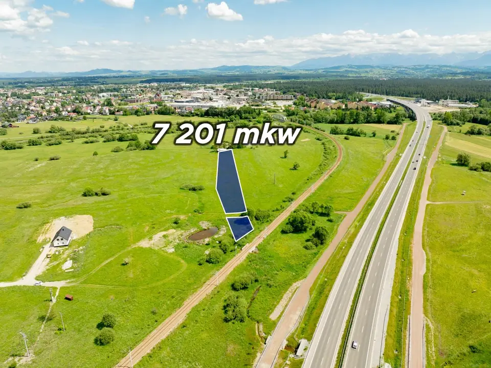 Działka budowlana 7 401 m², Nowy Targ