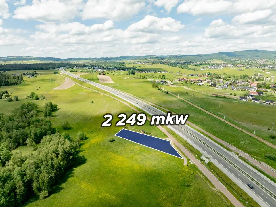 Działka rolna 2 250 m², Nowy Targ