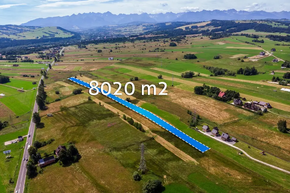 Działka rolna 8 020 m², Groń