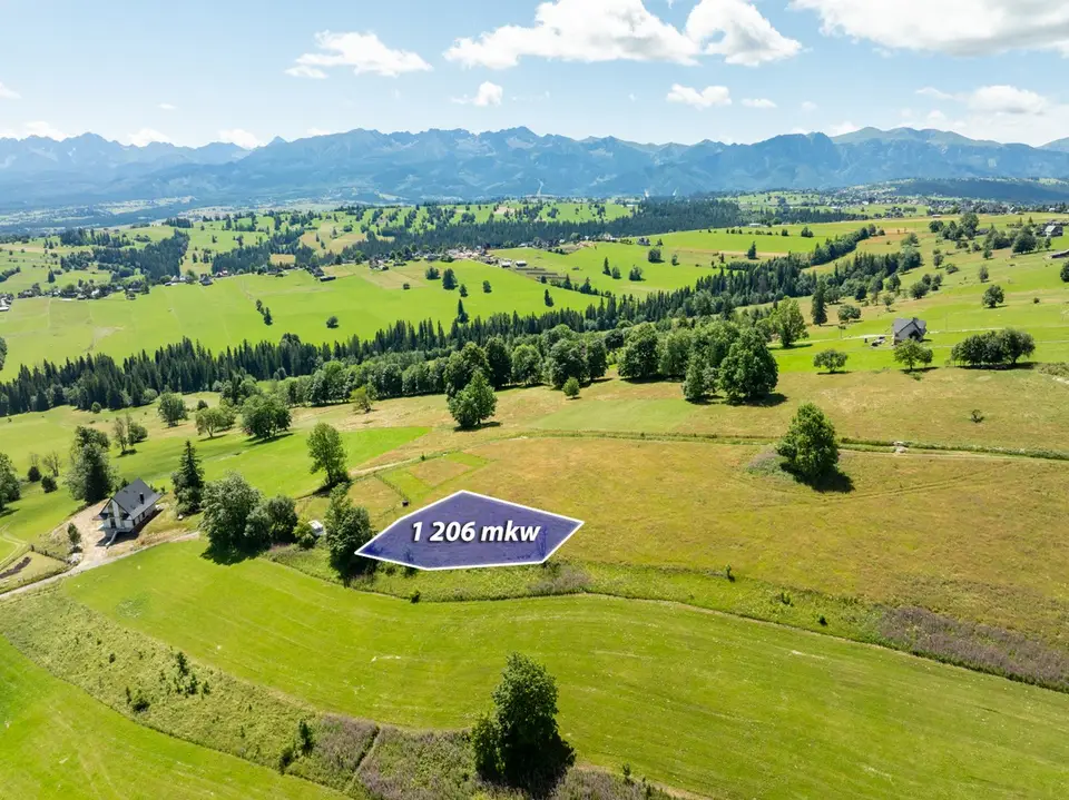 Działka budowlana 1 206 m², Sierockie