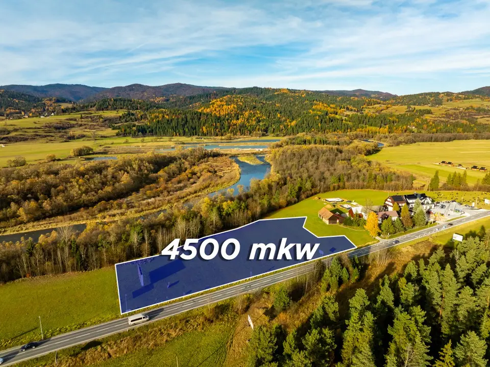 Działka inwestycyjna 4 500 m², Harklowa
