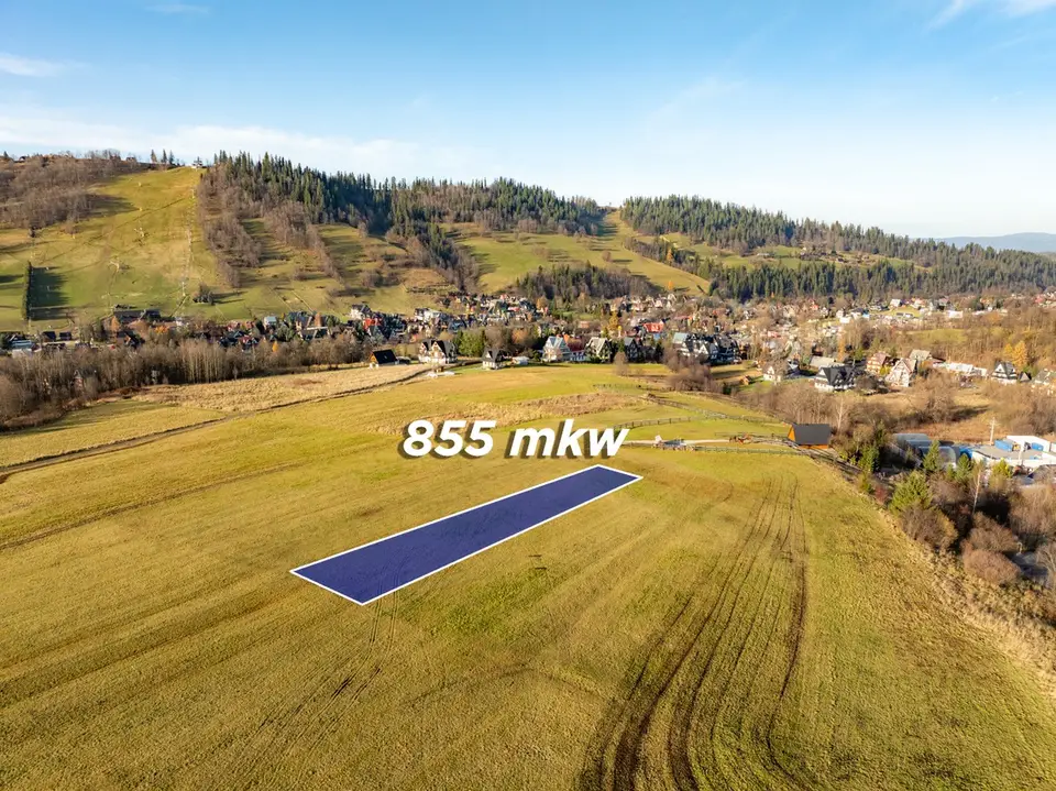 Działka rolna 855 m², Zakopane
