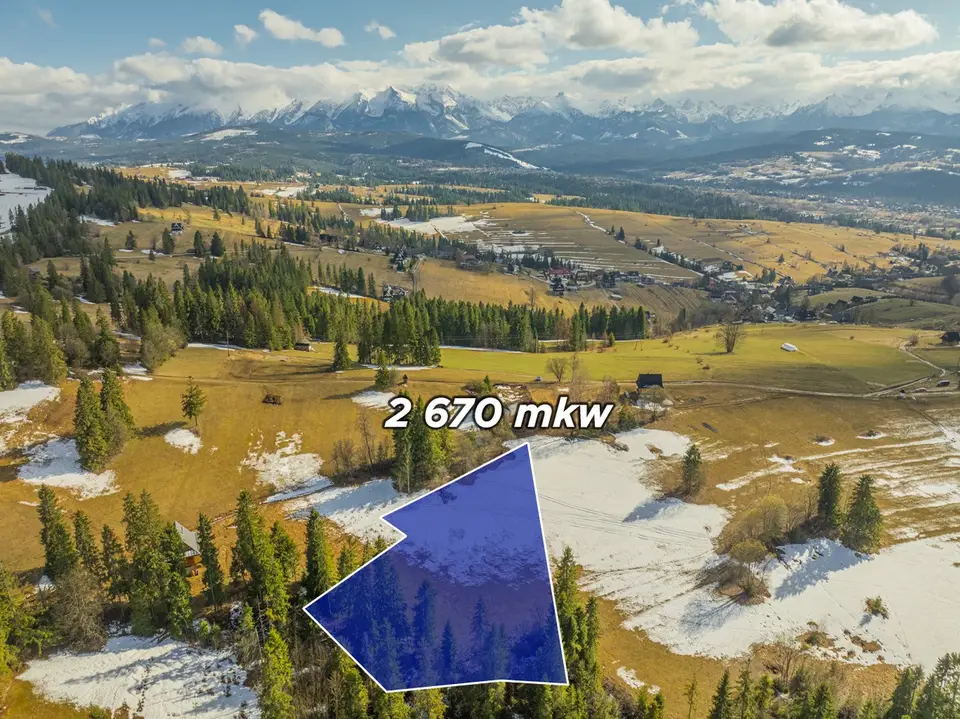 Działka rolna 2 670 m², Rzepiska