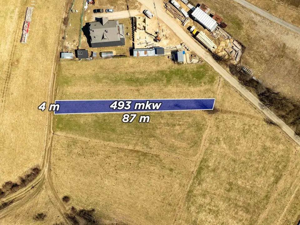 Działka budowlana 493 m², Chochołów