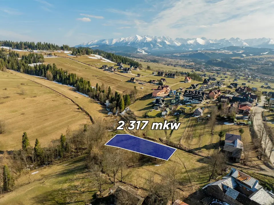 Działka budowlana 2 317 m², Czarna Góra
