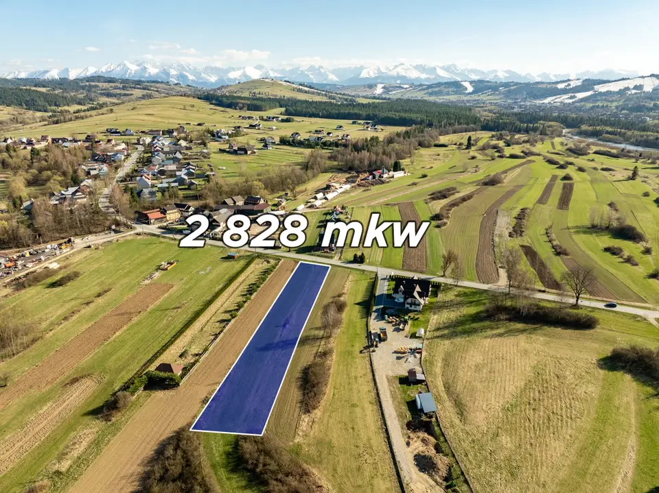 Działka budowlana 2 828 m², Trybsz