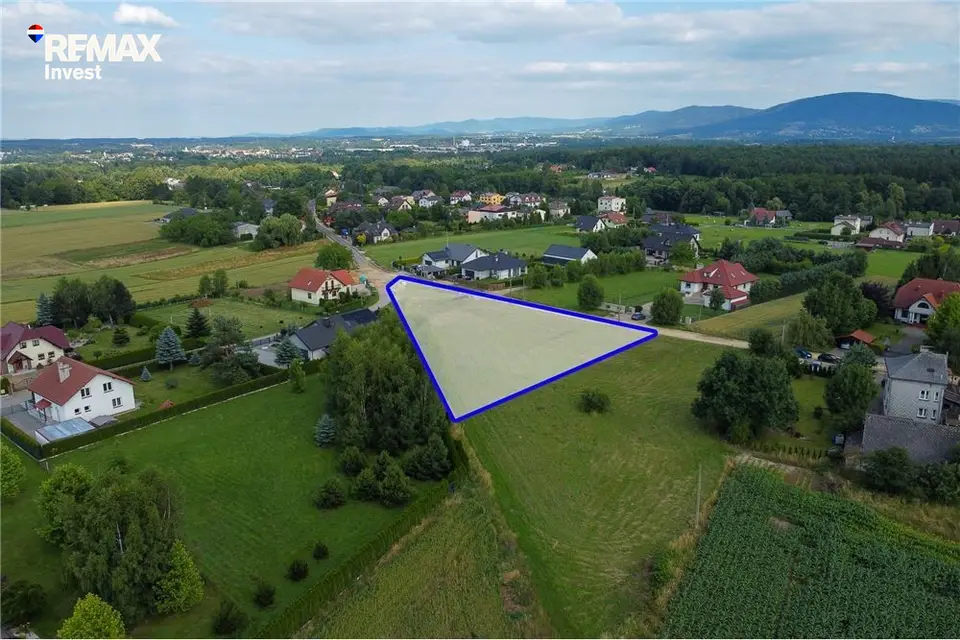 Działka budowlana 2 902 m², Pisarzowice