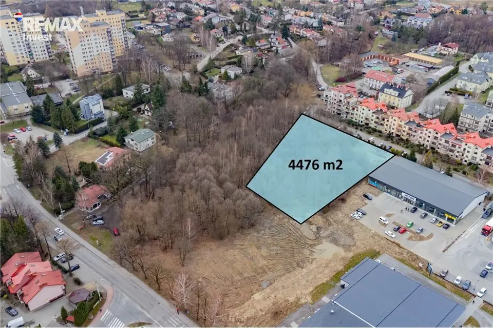 Działka inwestycyjna 4 476 m², Ustroń