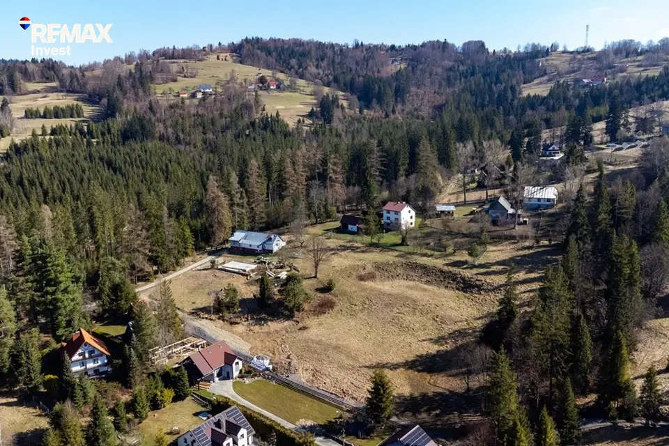 Działka budowlana 4 087 m², Kiczora