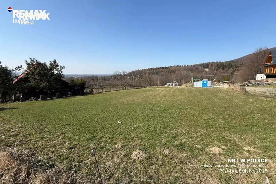 Działka budowlana 1 172 m², Brenna