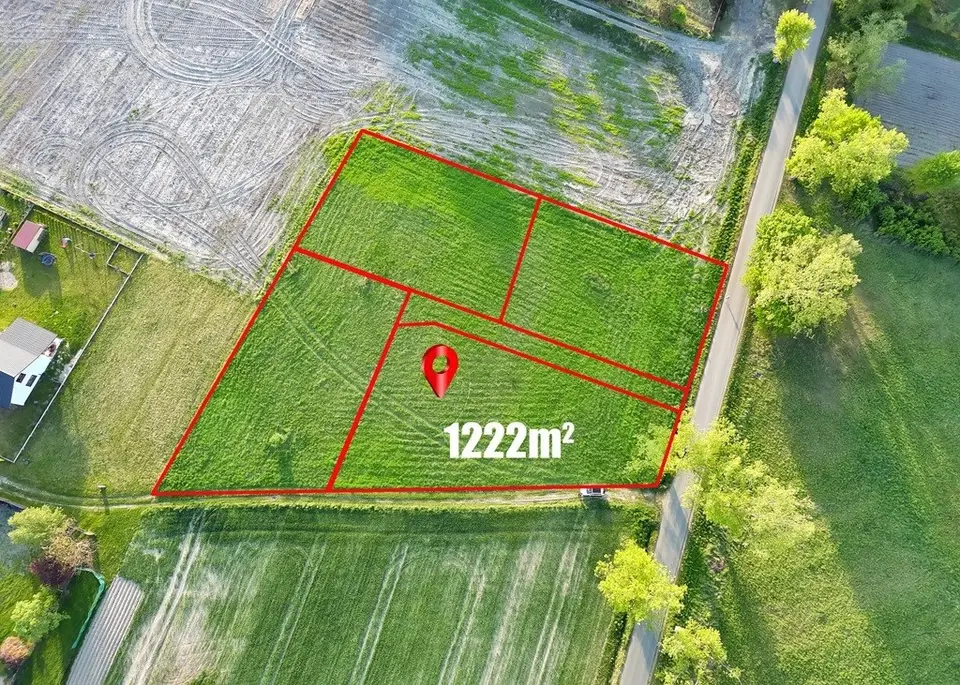 Działka budowlana 1 223 m², Brzeszcze