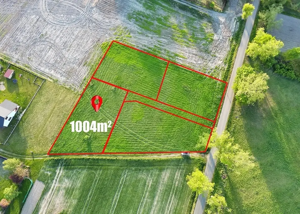 Działka budowlana 1 004 m², Brzeszcze