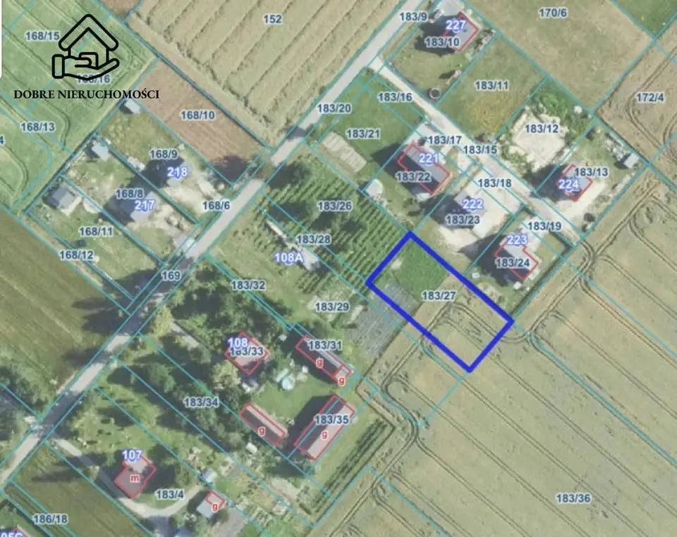 Działka budowlana 1 277 m², Jabłonna Druga