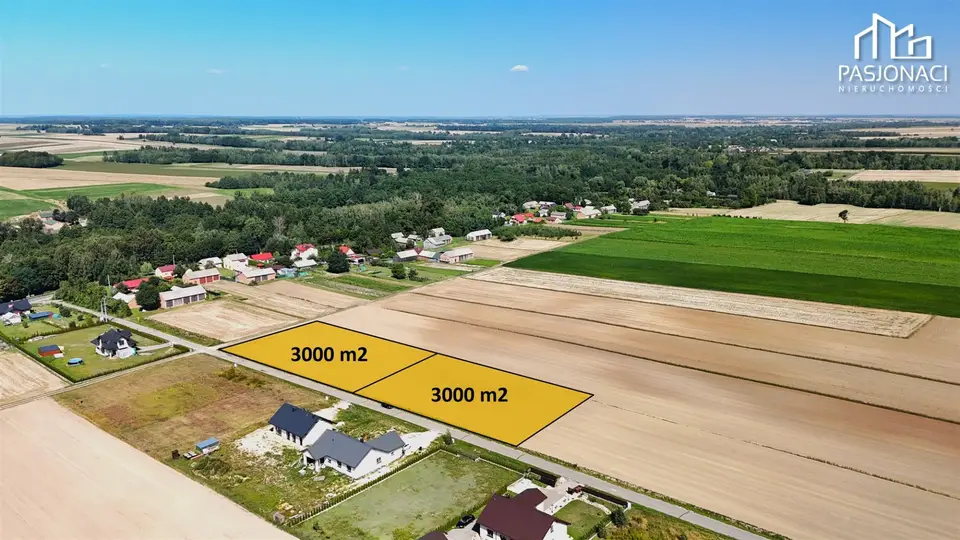 Działka budowlana 3 000 m², Kiełczewice Górne