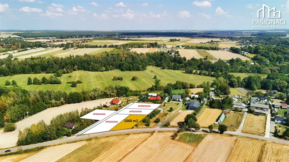 Działka budowlana 1 060 m², Iżyce