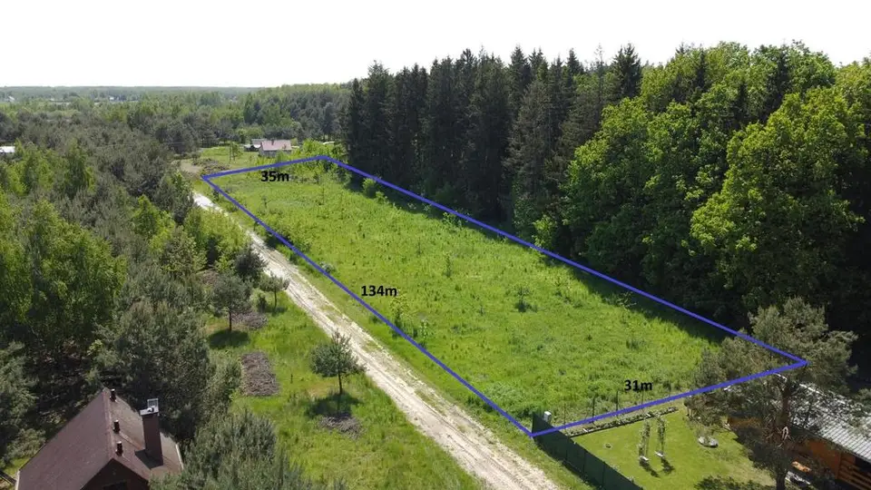 Działka budowlana 4 461 m², Wytyczno